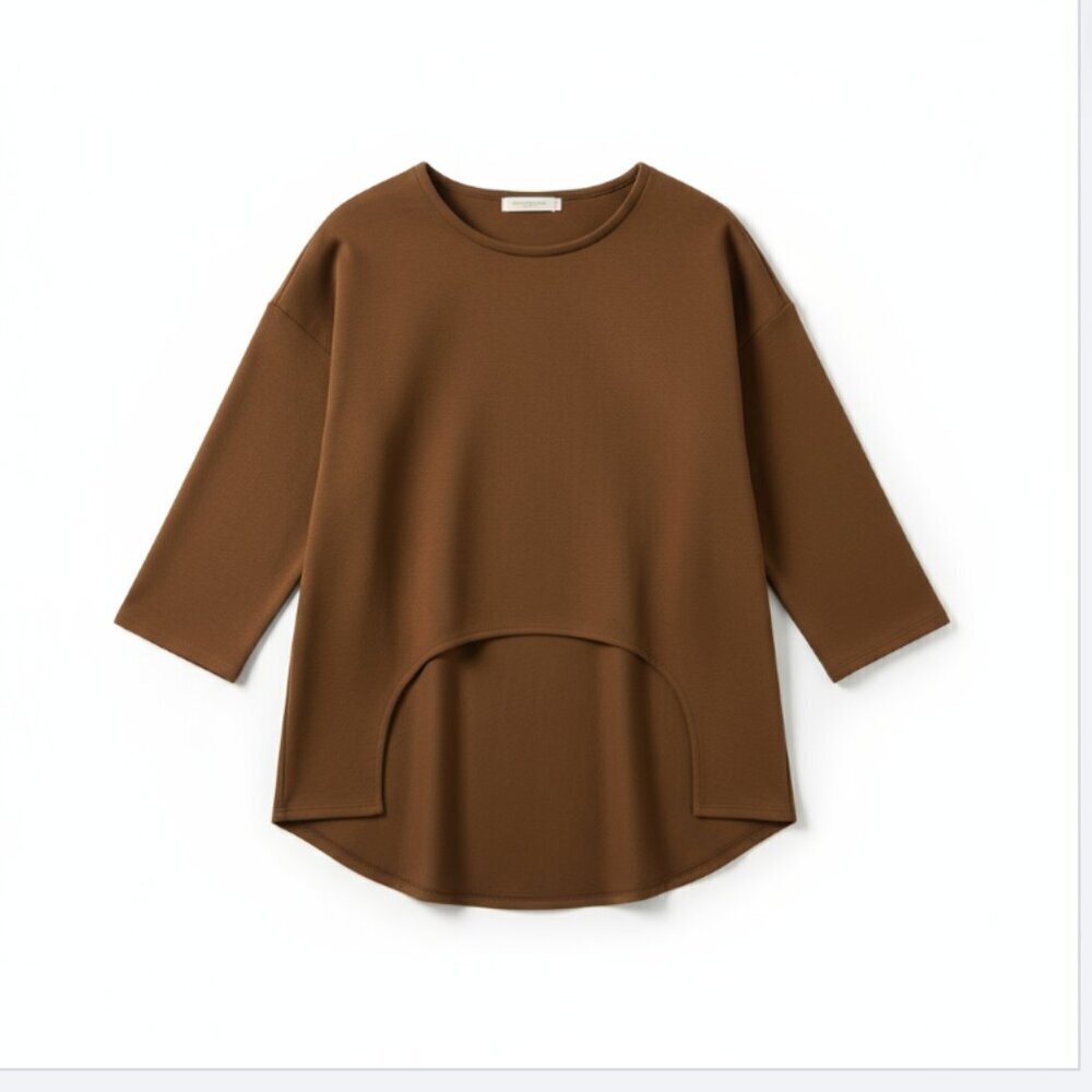 Maple & Cliff Cutout Sweater Brown Fall Autumn XL